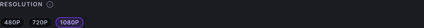 The resolution tier selector